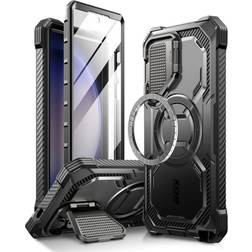 i-Blason i-Blason Armorbox for Samsung Galaxy S24 Ultra Case with Camera Cover Stand, [Compatible with MagSafe] Full-Body Rugged Protective Case with